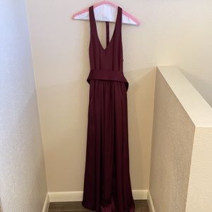 White by Vera Wang bridesmaid gown in the color wine. Size 6.